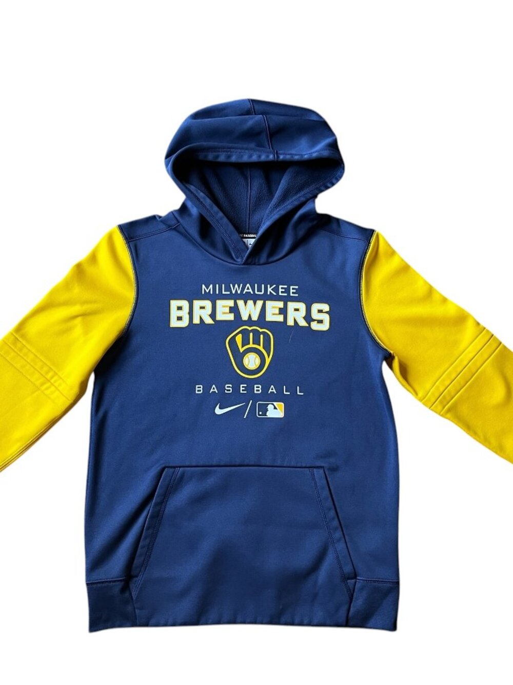 🧢 Nike Therma-FIT Milwaukee Brewers Youth Hoodie M (10/12)